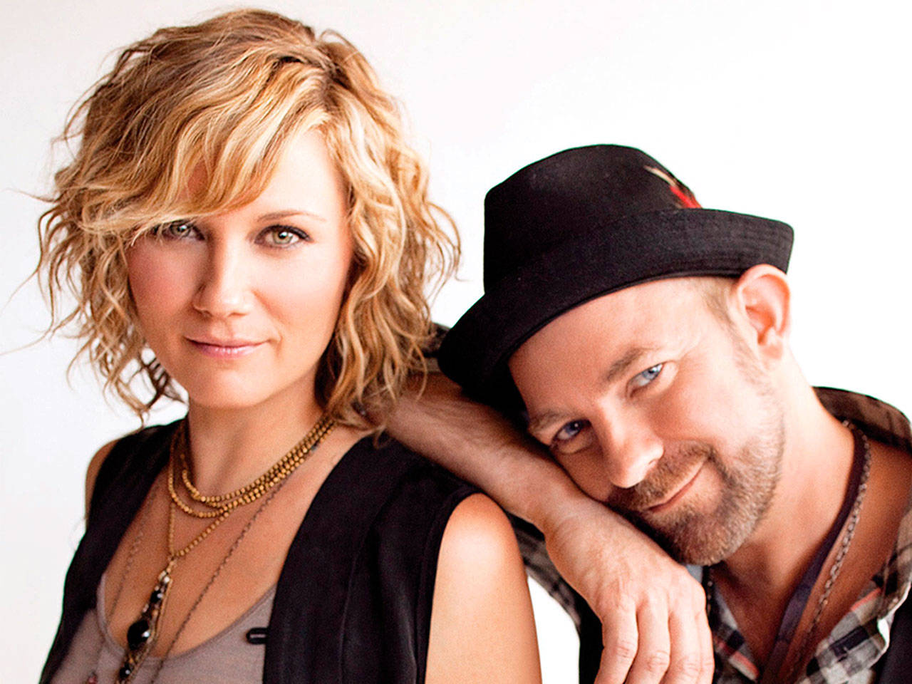 Jennifer Nettles and Kristian Bush of Sugarland co-wrote 10 out of 11 songs on their new album “Bigger.” This is their first album in eight years, and the first through Big Machine Records. (UMG Nashville)