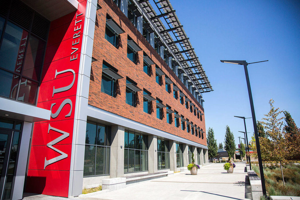 The Washington State University Everett campus on Wednesday, July 25, 2018 in Everett, Wa. (Olivia Vanni / The Herald)

