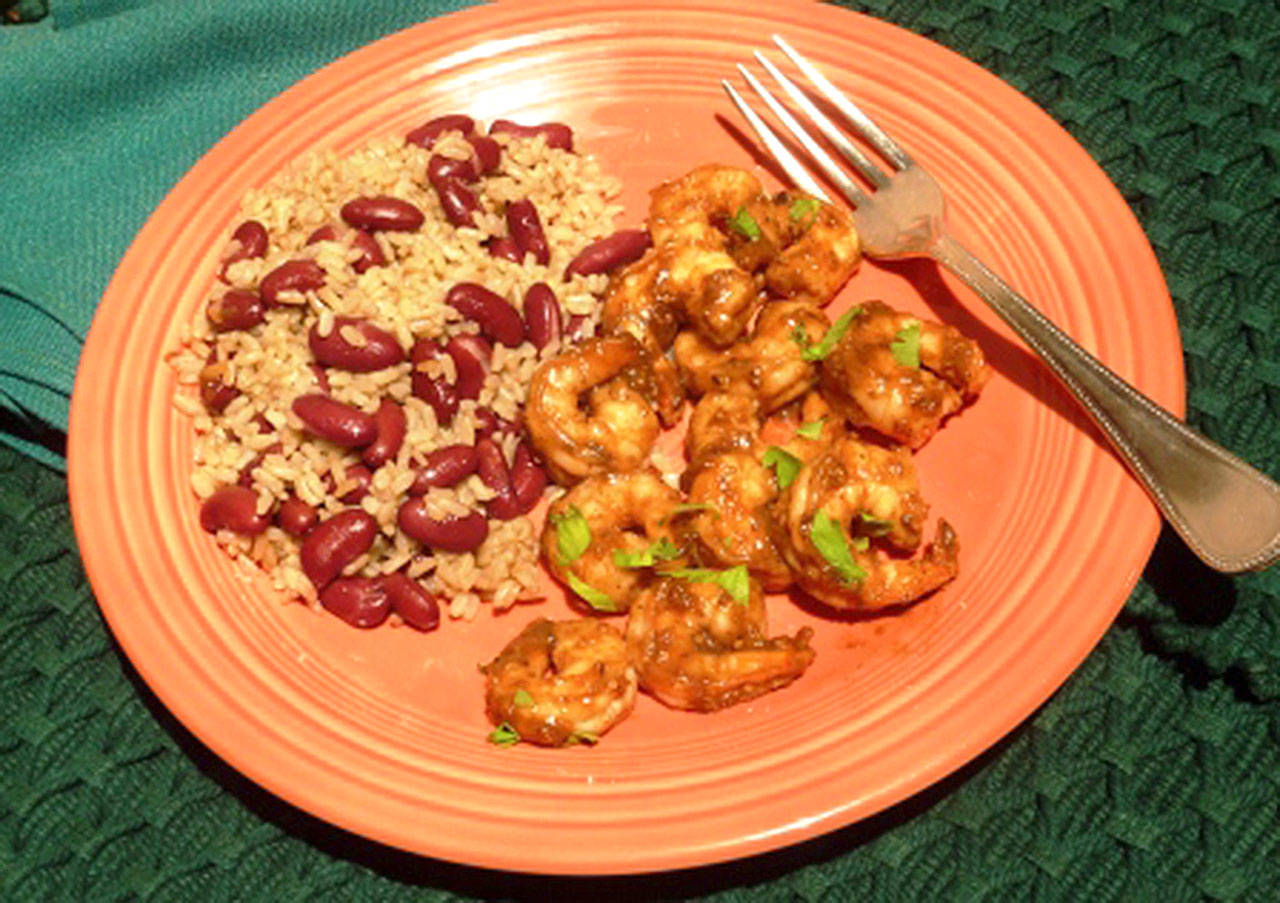 This quick-to-make recipe calls for Cajun spice seasoning and beer to flavor the shrimp. (Linda Gassenheimer)