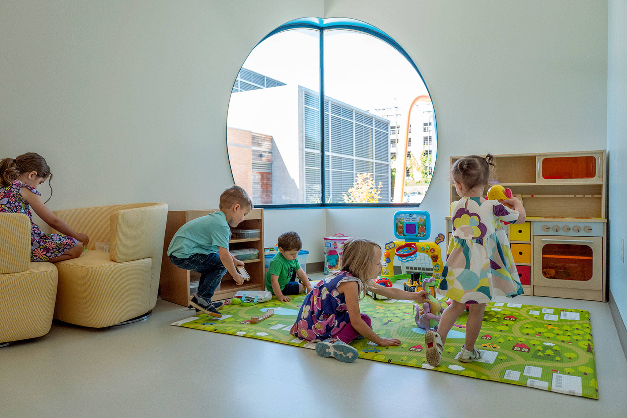 The new Seattle Childrens location in Everett features a play room and a gym. (Seattle Childrens)