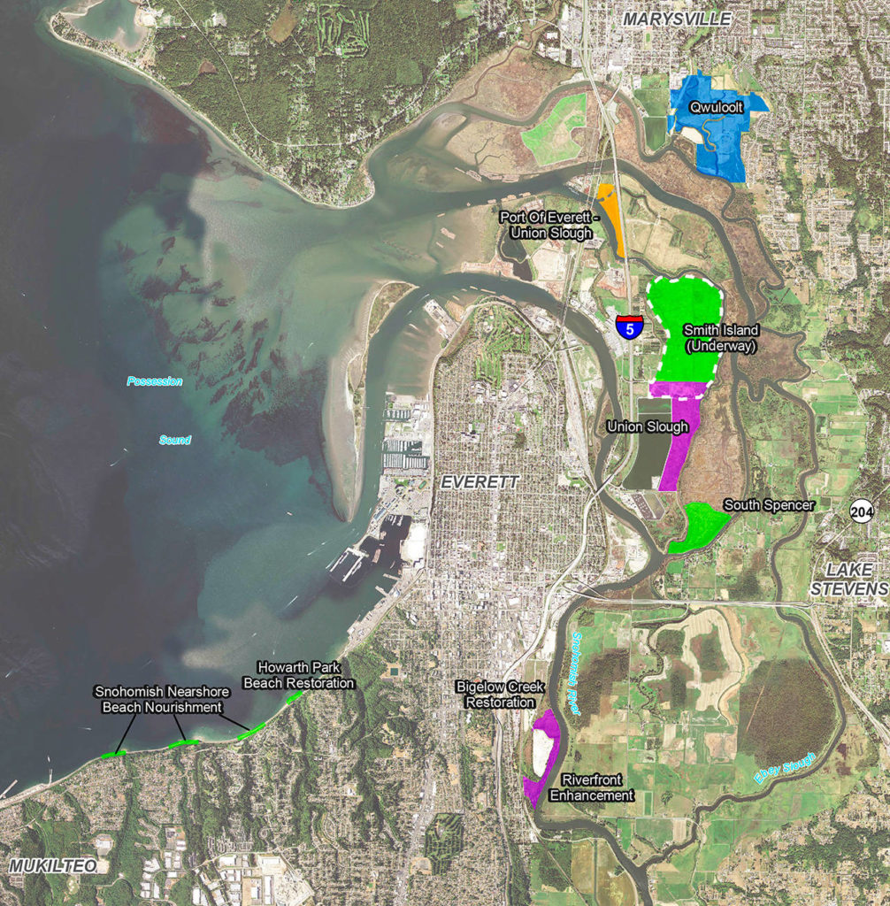 Smith Island project location (Snohomish County)
