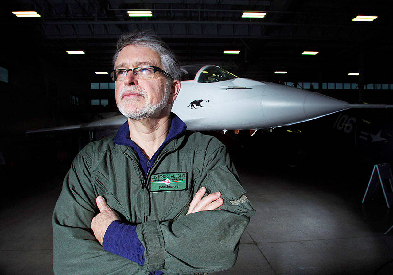 John Sessions, founder of the Historic Flight Foundation at Paine Field, in 2011 (Herald file)