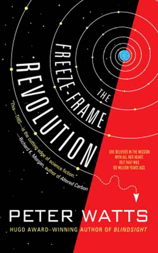 Peter Watts’ “The Freeze Frame Revolution” is about a crew aboard a construction starship controlled by artificial intelligence on a whopping 66-million-year mission. The crew begins to resent its million-year-long stasis and ponders a rebellion against the AI. But how?