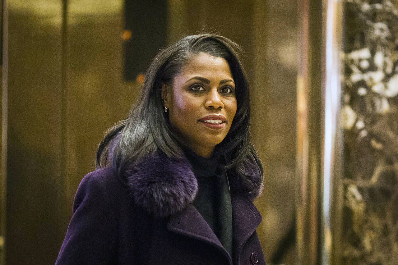 Omarosa Manigault is shown at Trump Tower in New York on Dec. 13, 2016. (John Taggart/Bloomberg)