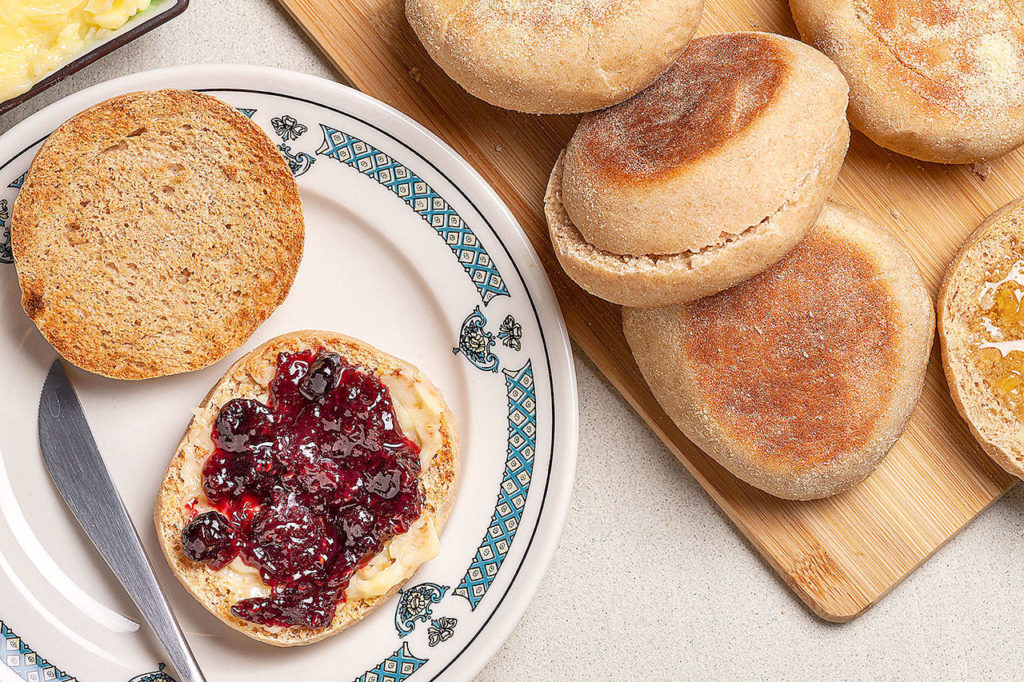 Once you’ve had freshly made English muffins, it’s hard to go back to the store-bought variety. (Photo by Goran Kosanovic for The Washington Post)
