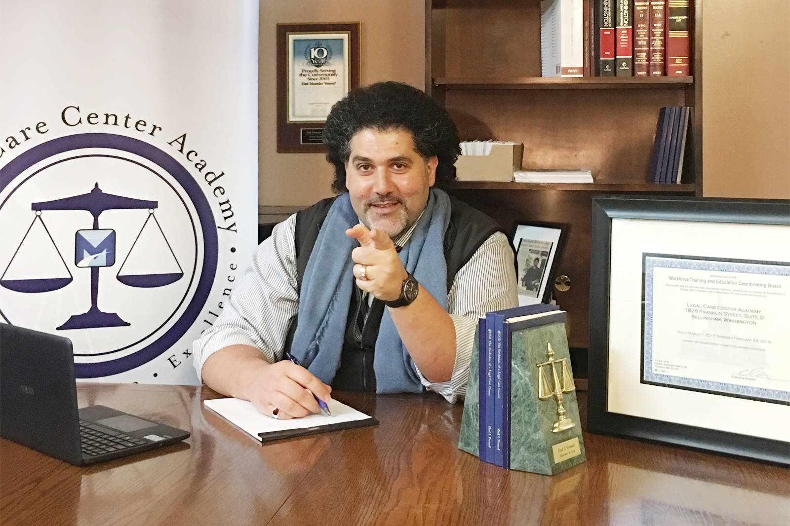 MyTrafficMan.net’s Ziad Youssef, founder of Whatcom County’s Legal Care Center Academy, is offering a scholarship opportunity for paralegal students.