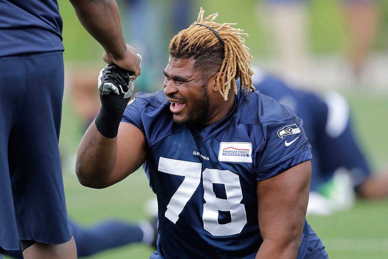 Art Thiel: Seahawks’ new right guard is large and in charge