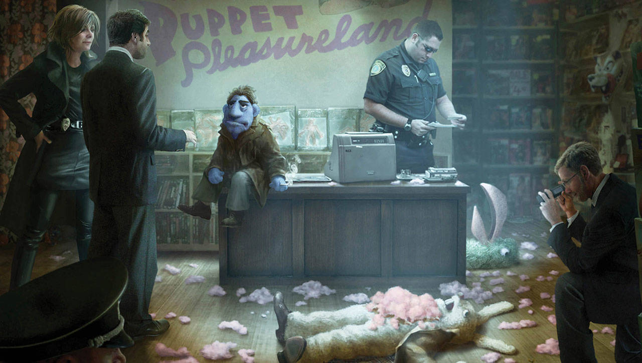 The Jim Henson Co. branches out way past the Muppets in “The Happytime Murders,” starring Melissa McCarthy and Elizabeth Banks. (The Jim Henson Co.)
