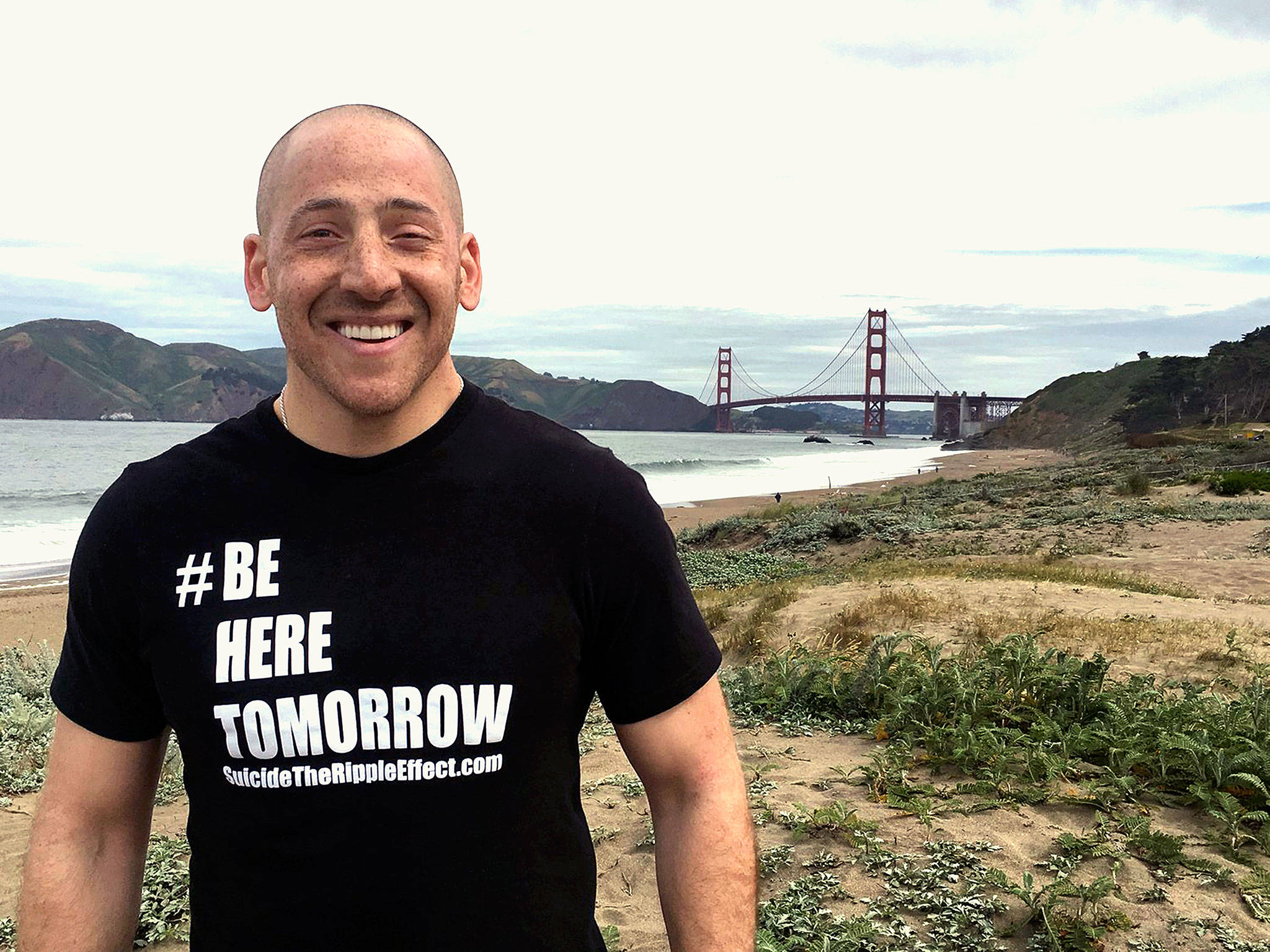 Of nearly 2,000 who have committed suicide by jumping from the Golden Gate Bridge, Kevin Hines is one of only about 30 who survived. (Photo courtesy Kevin Hines)