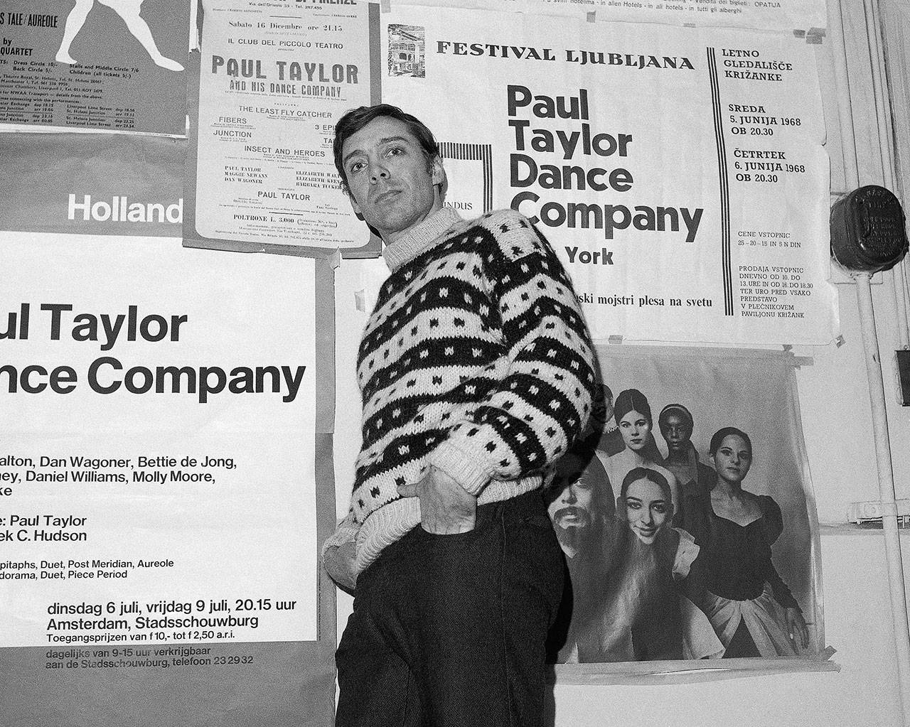 This Jan. 8, 1969, file photo shows dancer-choreographer Paul Taylor in New York. Taylor, a giant of modern dance, has died Wednesday. (AP File)