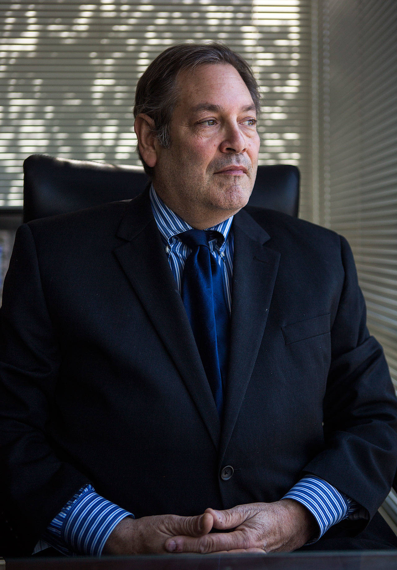 Judge Richard Okrent at the Denny Juvenile Justice Center on Sept. 5, 2018 in Everett, Wa. (Olivia Vanni / The Herald)