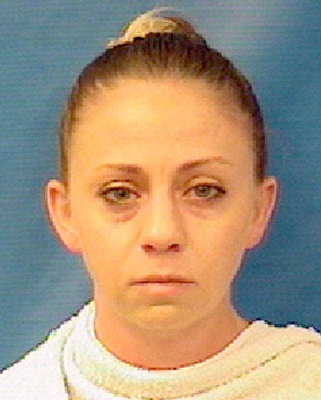 Amber Renee Guyger. Guyger, a Dallas police officer, was arrested Sunday on a manslaughter warrant in the shooting of a black man at his home. (Kaufman County Sheriff’s Office via AP)