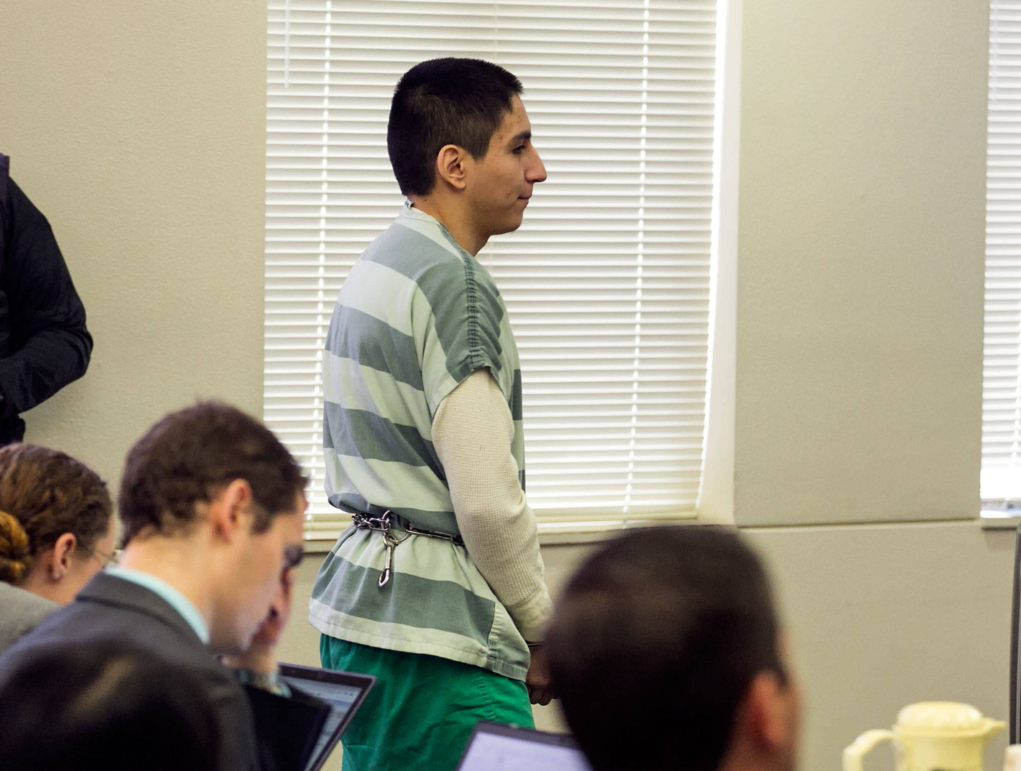 Brian Varela of Lynnwood pleaded guilty to manslaughter, rape and illegal disposal of remains in Snohomish County Superior Court Thursday, admitting he raped a teenager as she died of a drug overdose on September 20, 2018 (Kevin Clark / The Herald)