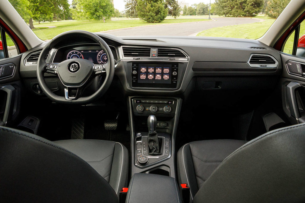 The all-new 2018 Tiguan interior is typical Volkswagen: simple but handsome design with high grade materials and build quality. (Manufacturer photo)
