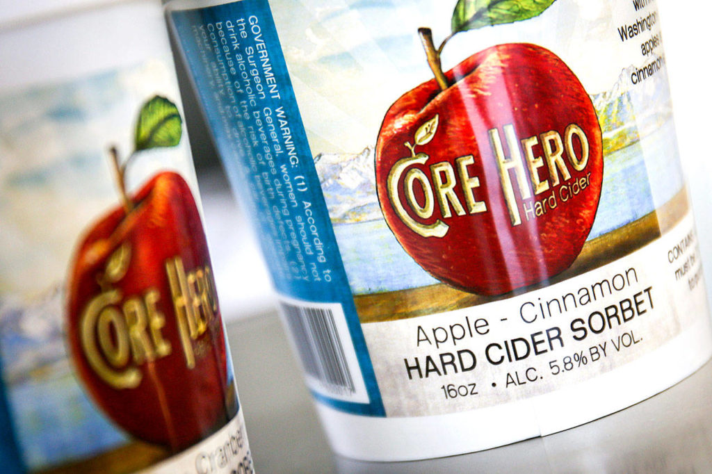 Core Hero Hard Cider now offers a hard cider sorbet. (Kevin Clark / The Herald)
