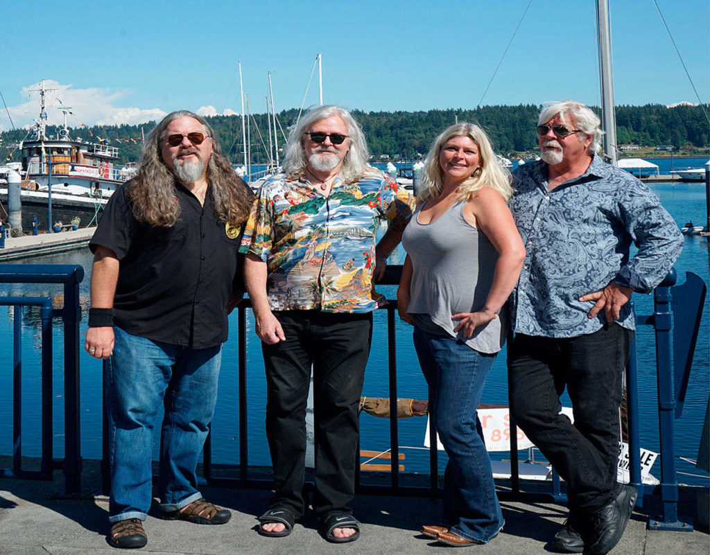 Pictured are Stacy Jones Band members Rick J. Bowen, Jeff Menteer, Stacy Jones and Tom Jones. (Stacy Jones Band)

