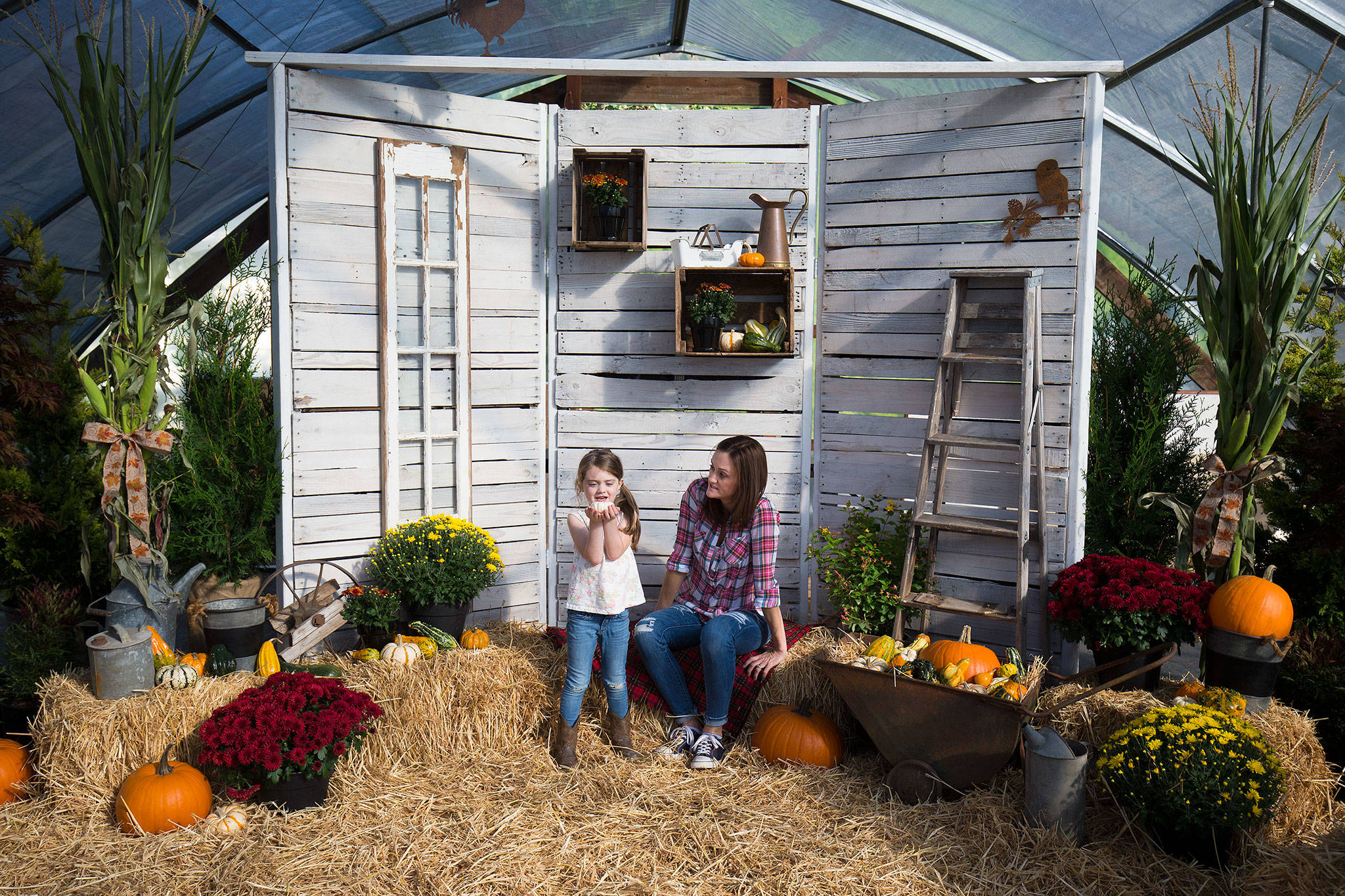 Sunnyside Nursery gets ready for Saturday’s customer appreciation party on Tuesday in Marysville. The nursery has been in operation for 70 years. (Andy Bronson / The Herald)