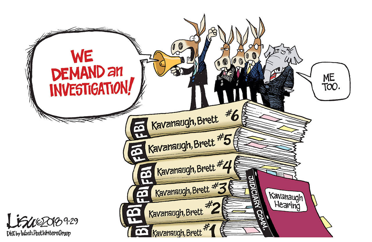 Editorial cartoons for Monday, Oct. 1