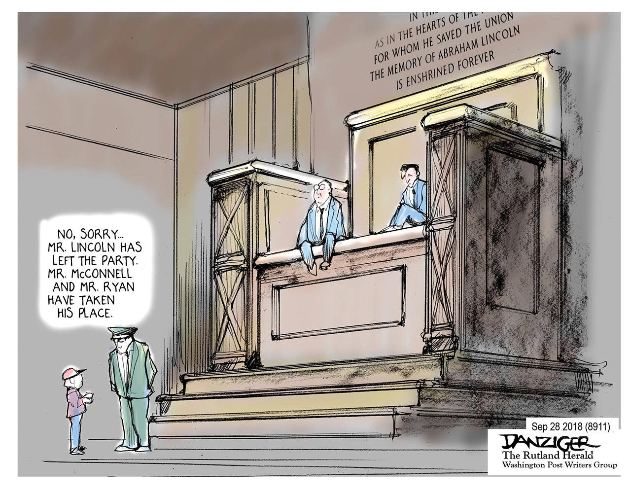 Editorial cartoons for Tuesday, Oct. 2