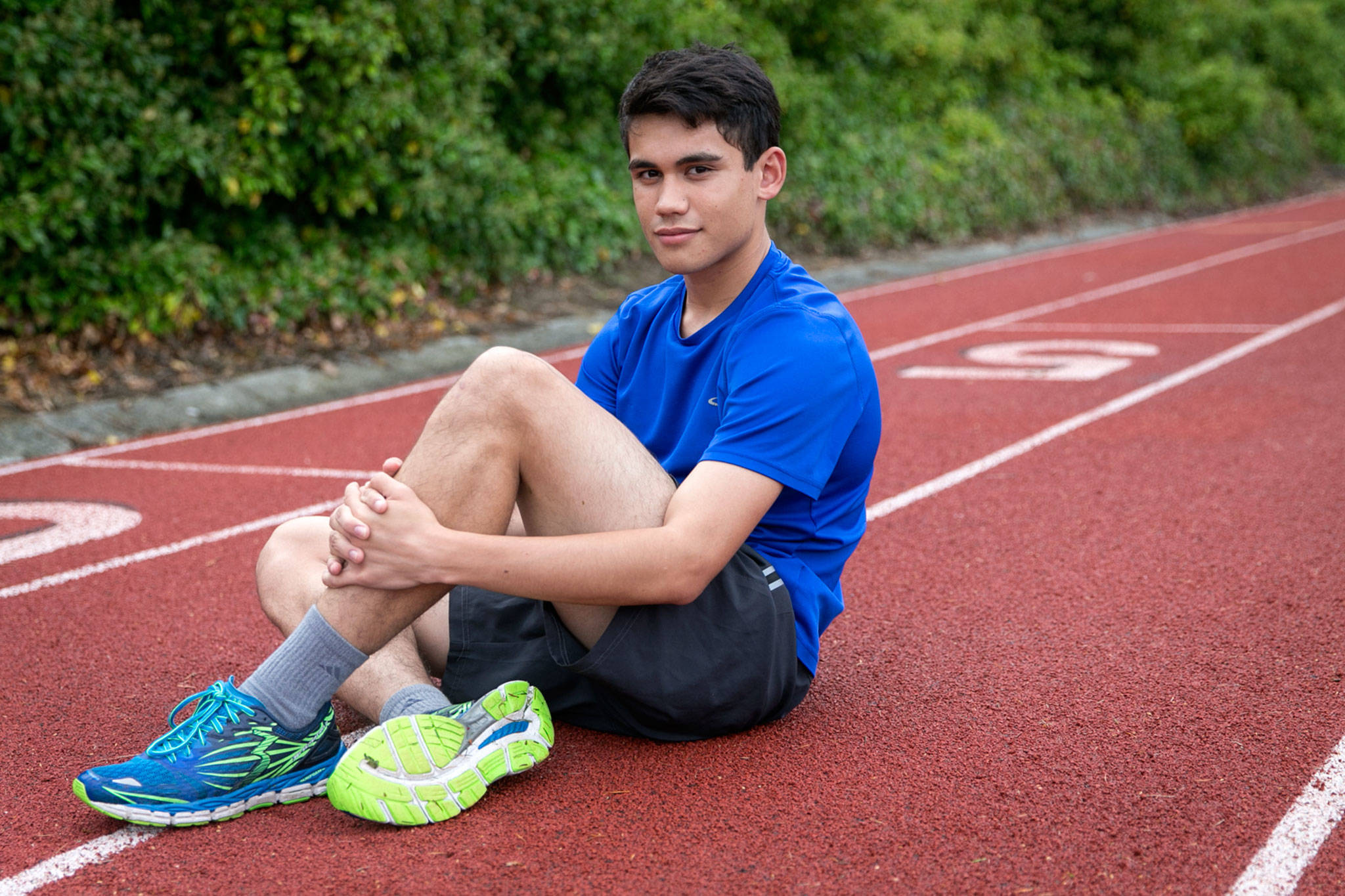 Mountlake Terrace’s Jaden Lofrese placed ninth at the 2A state cross country meet last year and has designs on improving on that as a senior. (Kevin Clark / The Herald)