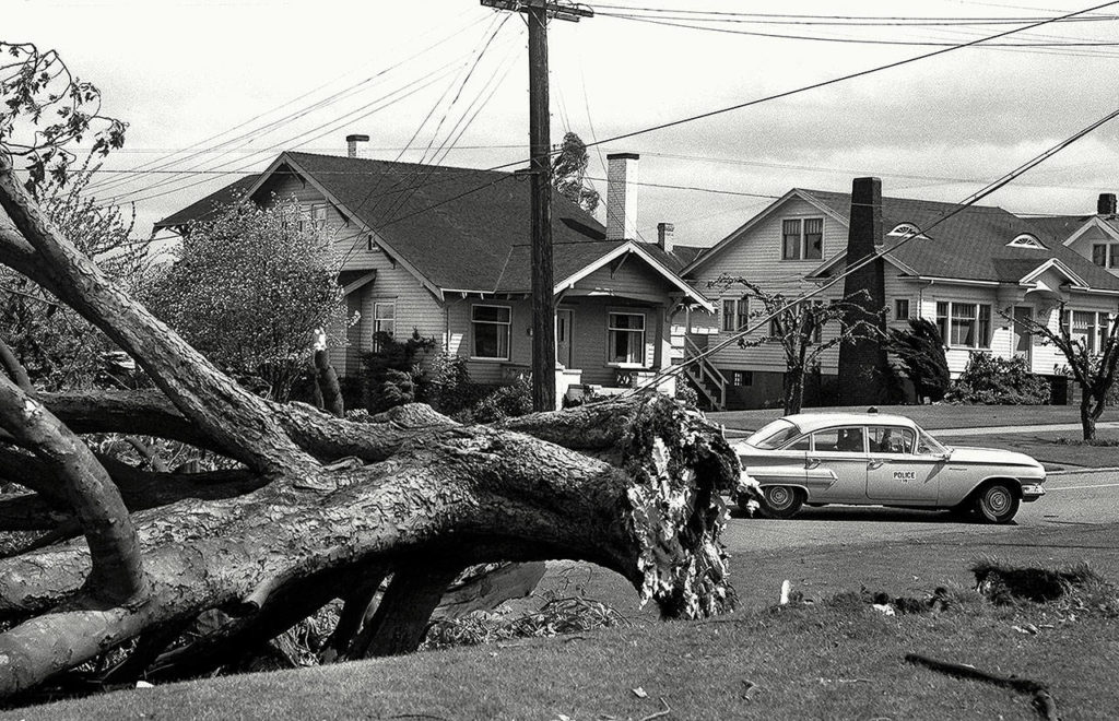 The storm killed at least 46 people, including a man working at a dam on the Sultan River. (Herald File)

