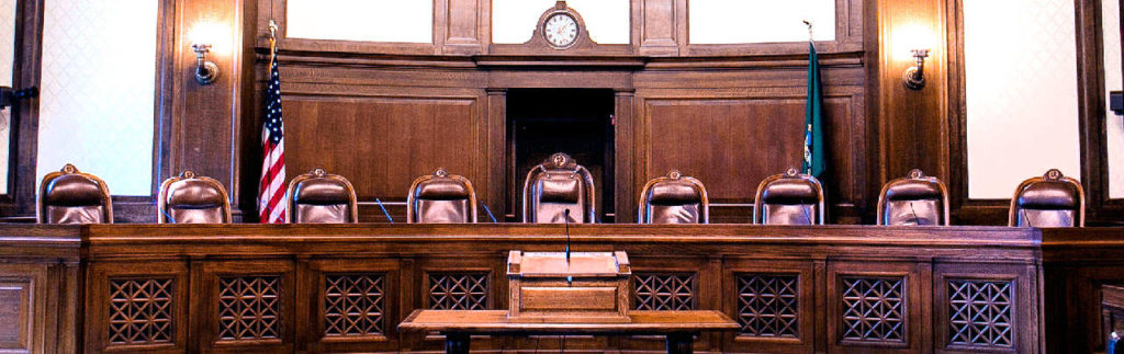 The bench of the Washington State Supreme Court. (Washington Courts)
