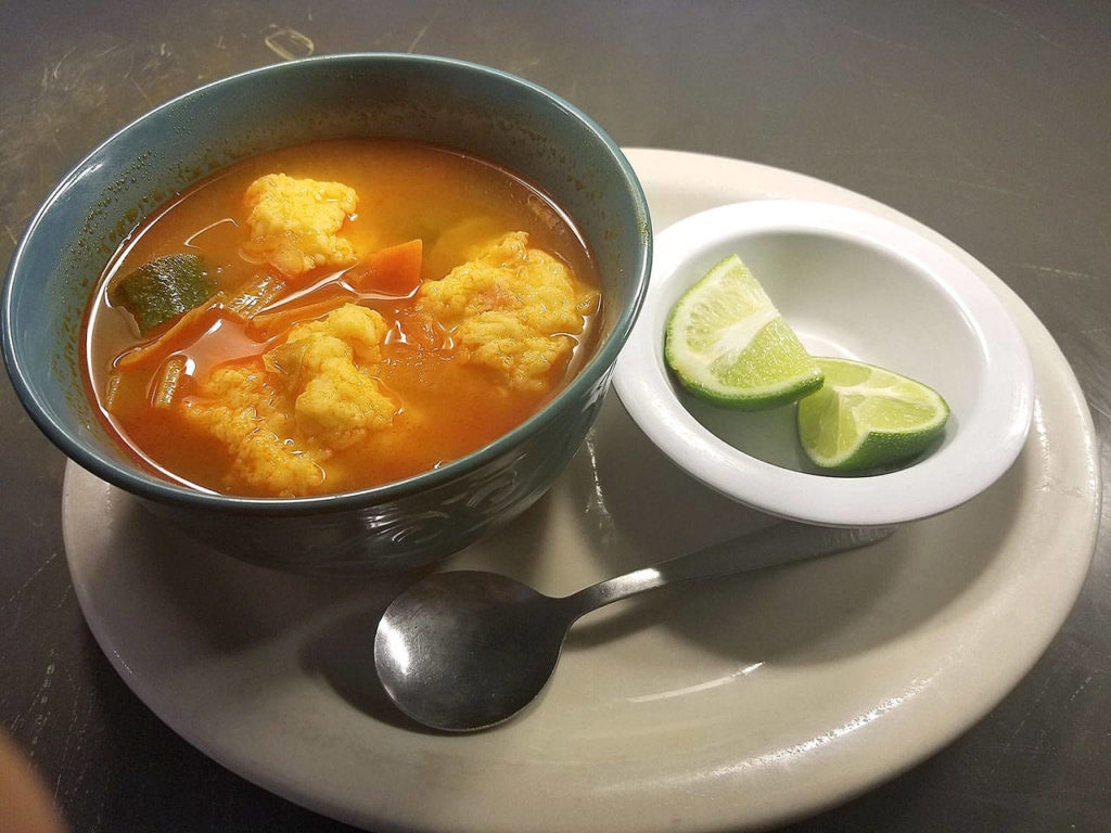Albondigas, a traditional Mexican meatball soup. (Noe Jose Cafe)
