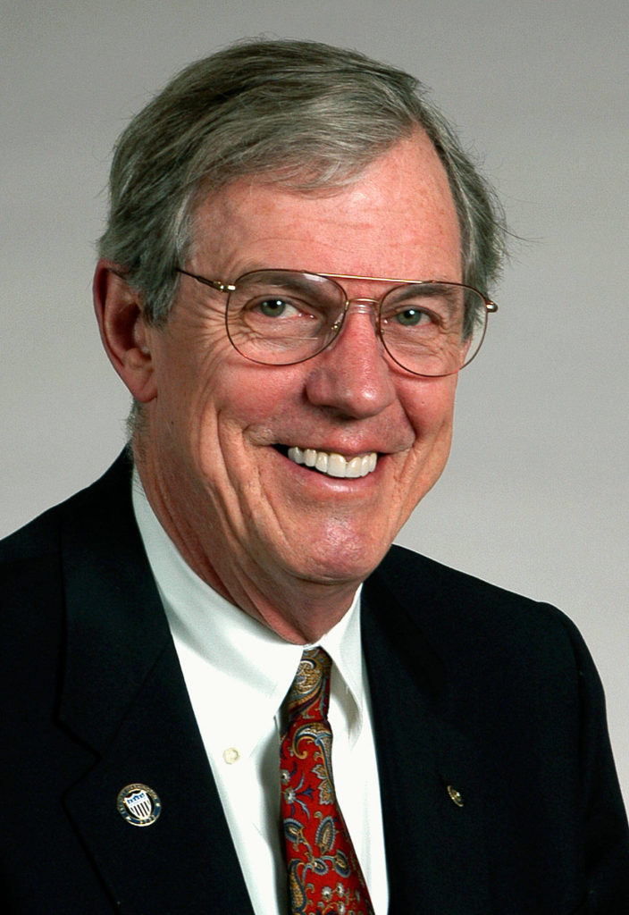 Mark Nesse in 2004. He served 30 years as director of the Everett Public Library.
