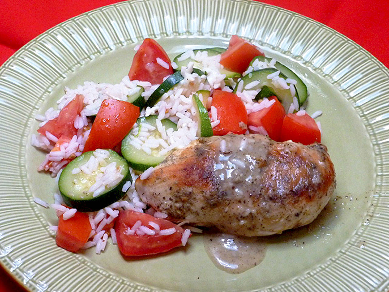This quick-fix recipe flavors chicken breasts with sage and vermouth. (Linda Gassenheimer)