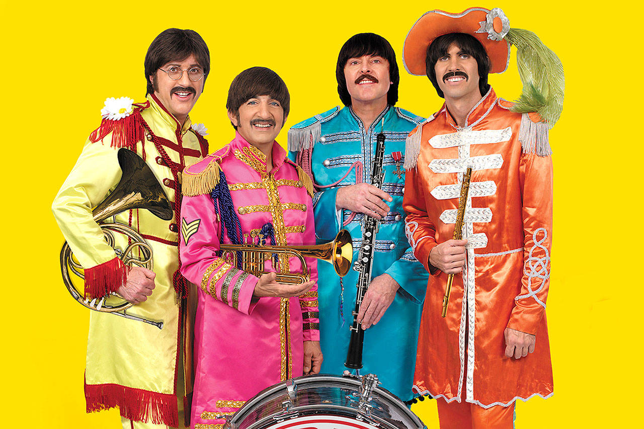Liverpool Legends, a Beatles tribute band, is performing “The Complete Beatles Experience” on Oct. 27 at the Historic Everett Theatre. (Liverpool Legends)