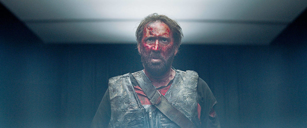 Have a bloody good Halloween by streaming “Mandy,” starring Nicolas Cage. (RLJE Films)
