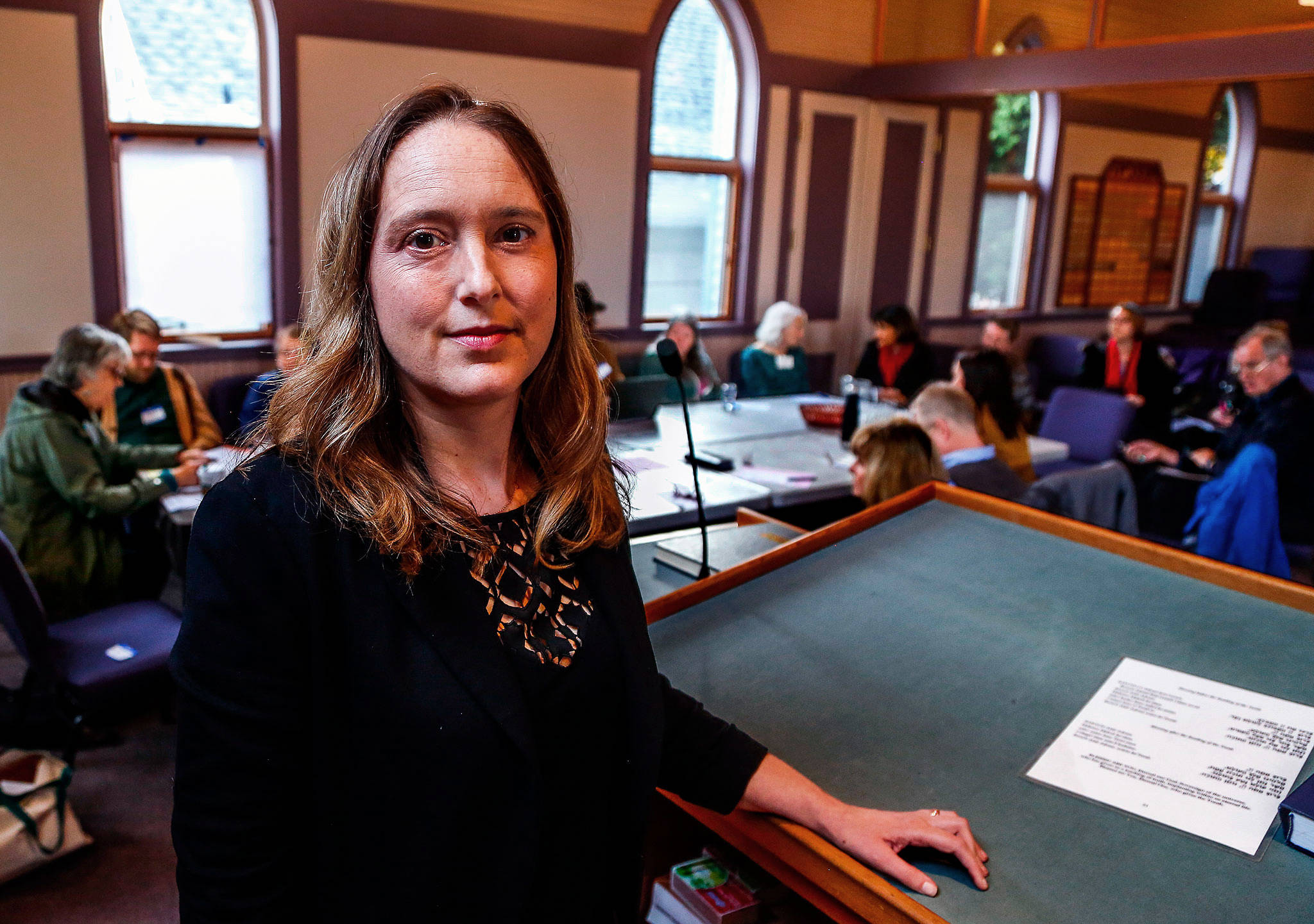 Everett’s Temple Beth Or welcomed Rabbi Rachel Kort this summer. With a public vigil planned for Thursday, the rabbi talks about how her synagogue is responding to the weekend killings in Pittsburgh. (Dan Bates / The Herald)