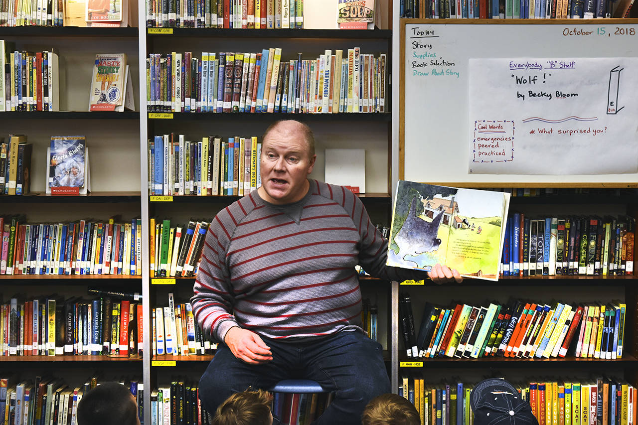 Sherwood Elementary School’s Dave Sonnen was named the 2018 Outstanding Teacher Librarian of the Year by the Washington Library Association. (Contributed photo)