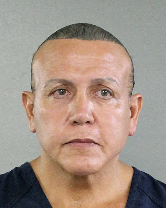 Cesar Sayoc is seen in a booking photo, in Miami. (Broward County Sheriff’s Office via AP)