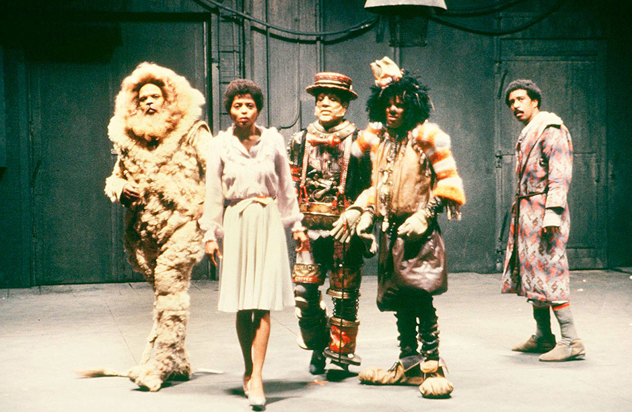 Ted Ross, Diana Ross, Nipsey Russell, Michael Jackson and Richard Pryor in 1978’s “The Wiz.” (Getty Images)