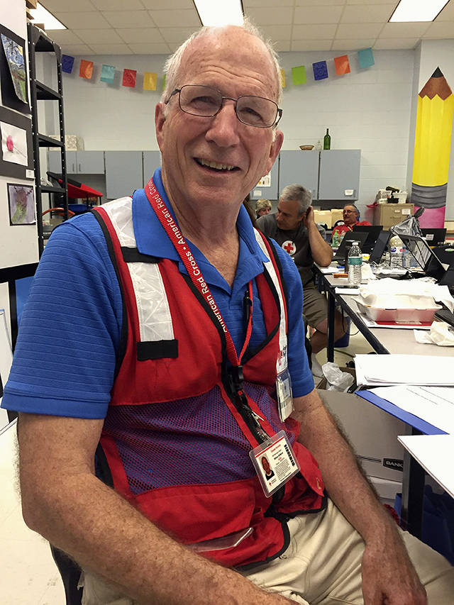 Everett’s Will McMahan has spent the past three weeks as a Red Cross volunteer in Panama City, Florida, a community devastated by Hurricane Michael. (Photo provided by Will McMahan)