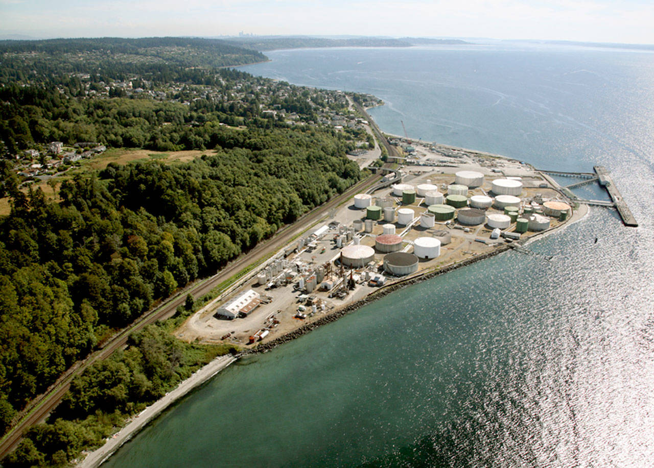 Point Wells, next to Woodway, which the town is considering annexation of the former industrial site. (BSRE Point Wells)