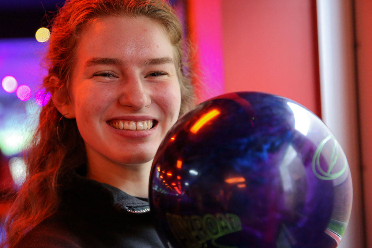 Molly Jo Myers, senior at Jackson High School, plans to continue her bowling career into college. (Kevin Clark / The Herald)