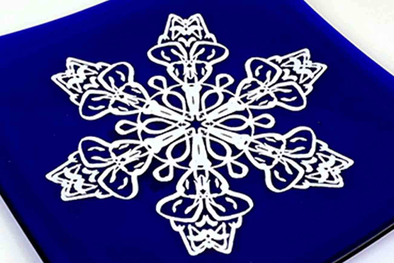 The Schack Art Center’s annual Holiday Art Exhibit features the work of 83 artists, including the fused-glass pieces of Lori and Joel Soderberg of Edmonds.