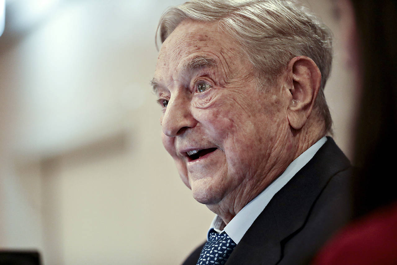 Liberal philanthropist George Soros has called on Facebook to initiate an independent, internal investigation of its lobbying and public relations work. (Simon Dawson/Bloomberg)
