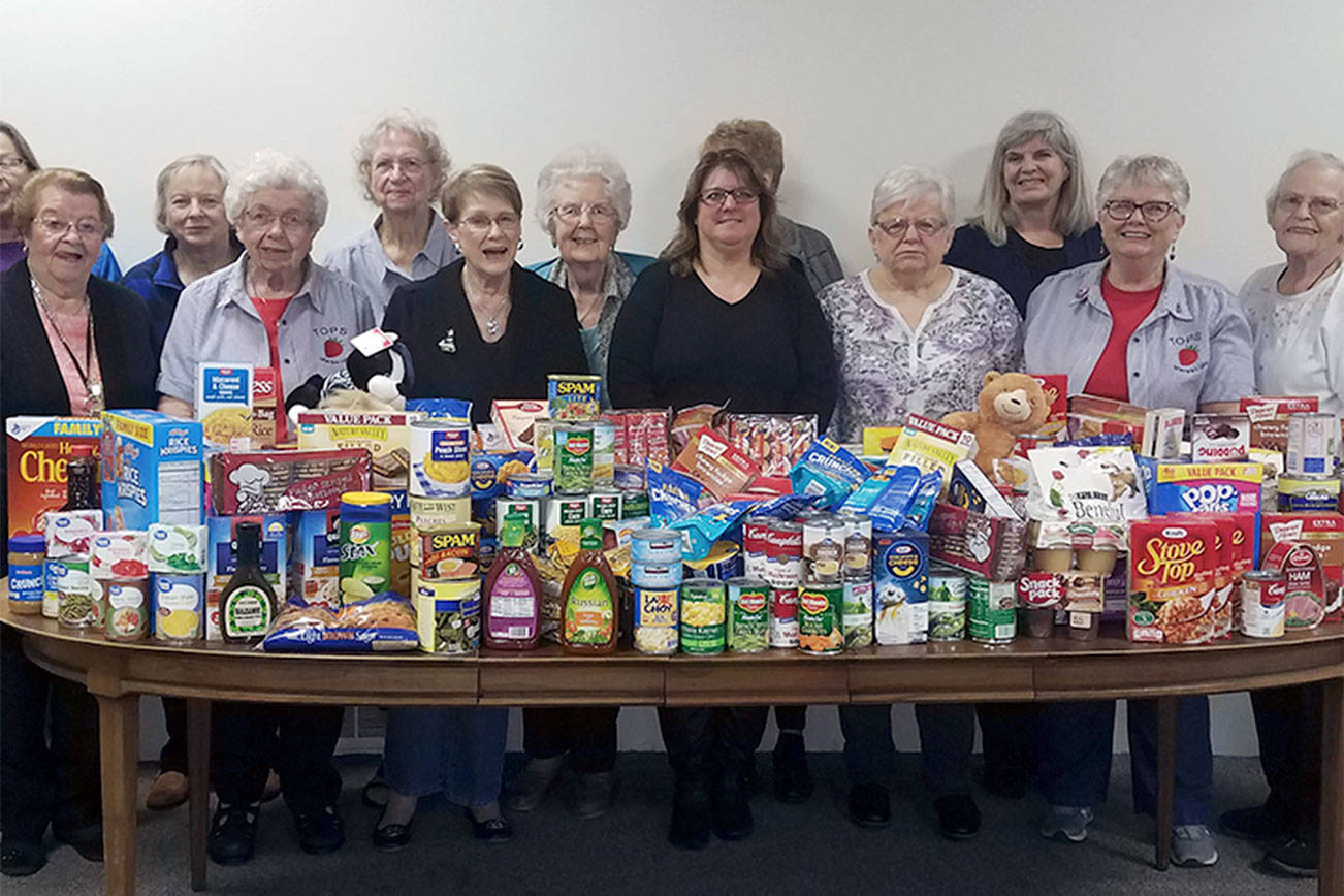 TOPS members bring in nearly 400 pounds of food for needy