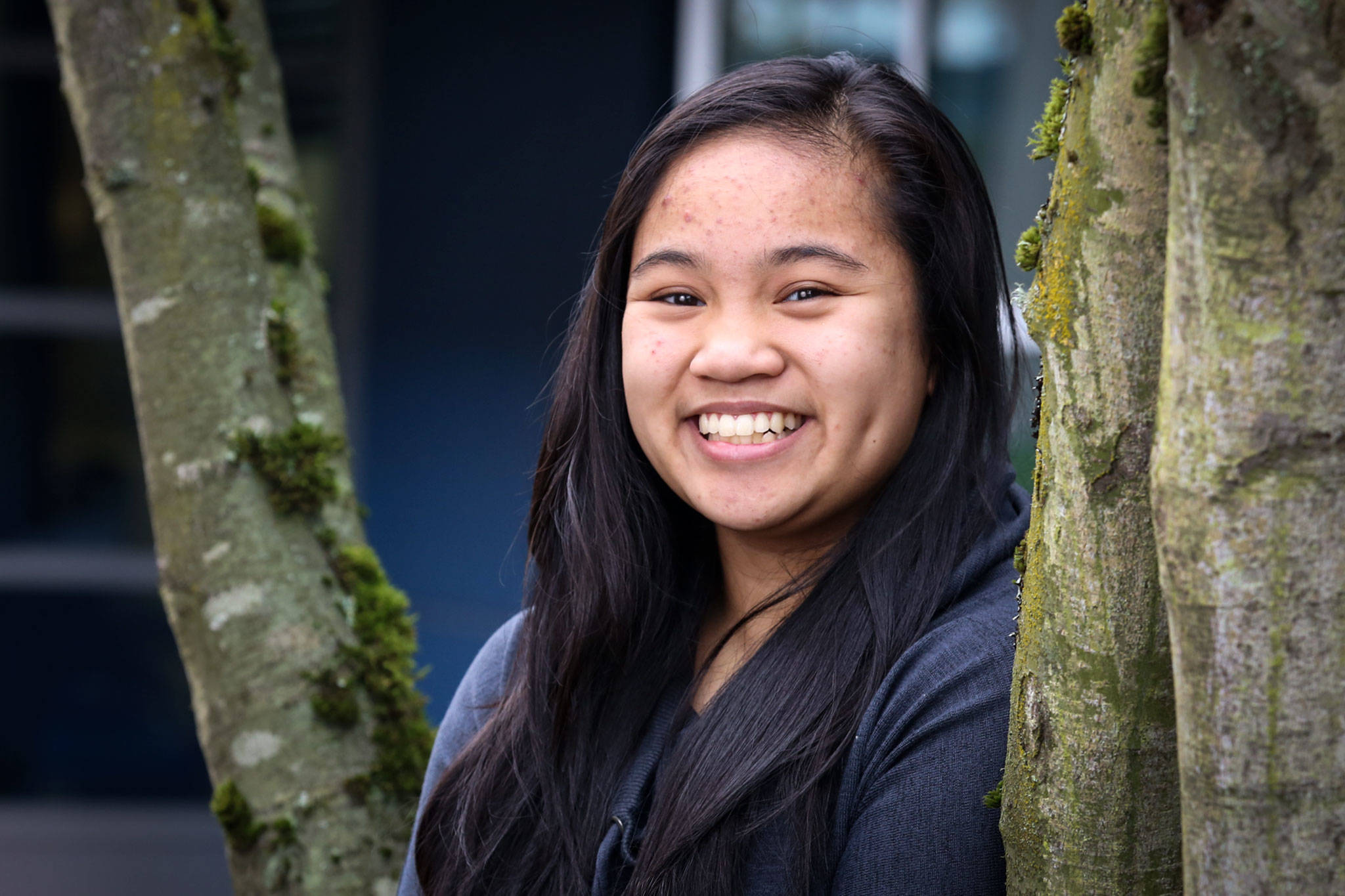 Kalani Taladoc, a senior at Mariner High School, plans to attend the University of Washington. (Kevin Clark / The Herald)
