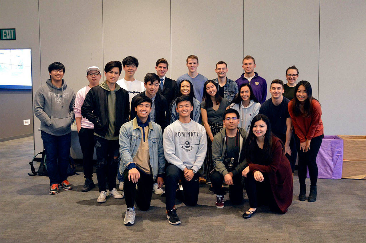 The University of Washington Bothell Rotaract Club organized a charitable Scarf Peace Project on Nov. 14. (Contributed photo)