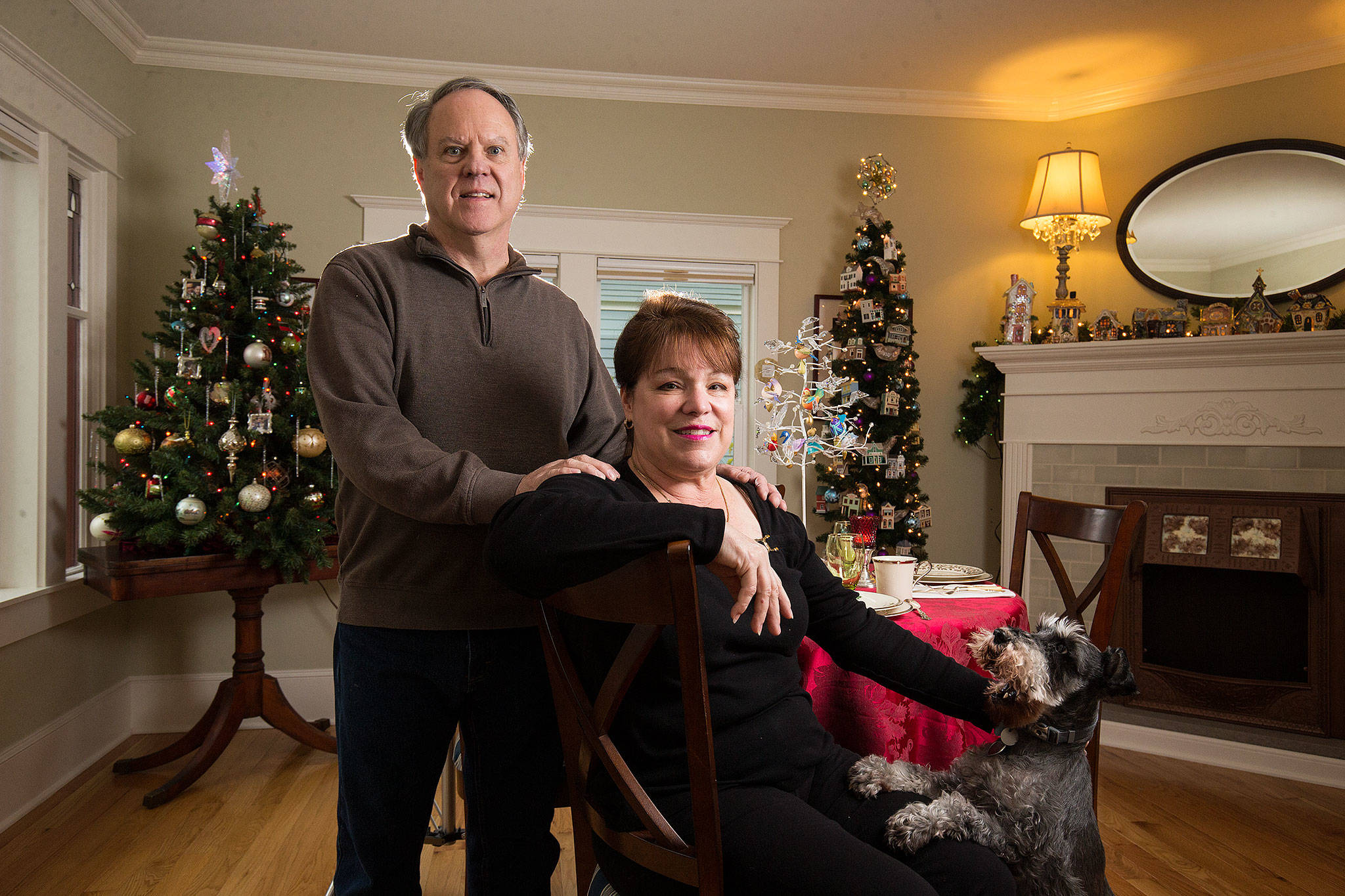 Gary and Ardie McLean have the showcase home for the Assistance League’s annual holiday home tour in Everett. The nonprofit group provides a number of social services to the Everett area, including helping more than 4,000 students with schools clothes. (Andy Bronson / The Herald)