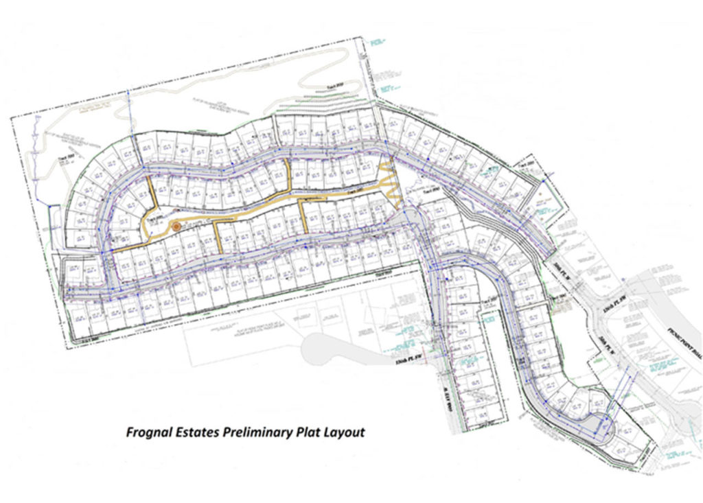 Frognal Estates preliminary plat layout (Integral Northwest)
