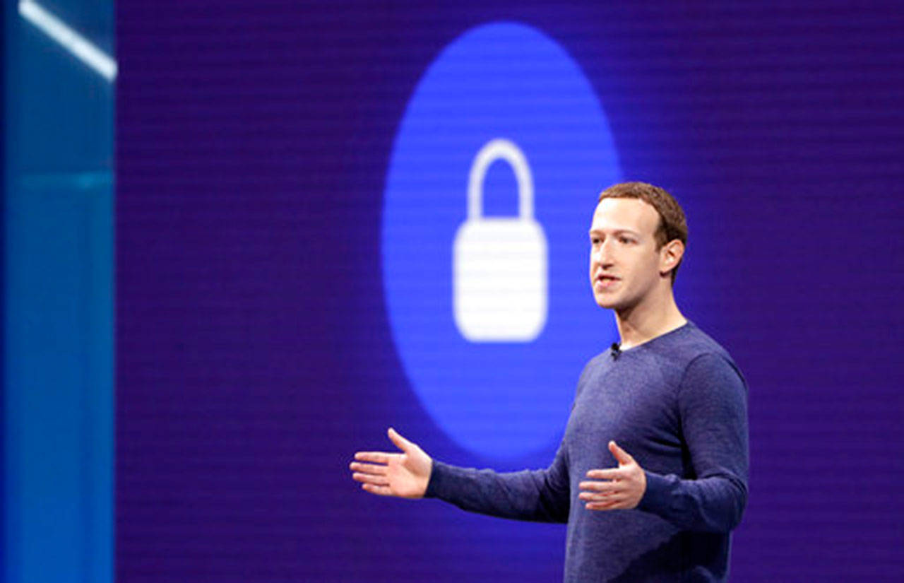 Facebook CEO Mark Zuckerberg makes the keynote speech at F8, Facebook’s developer conference in San Jose, California, earlier this year. The British Parliament has released some 250 pages worth of documents that show Facebook considered charging developers for data access. (Marcio Jose Sanchez / AP file)