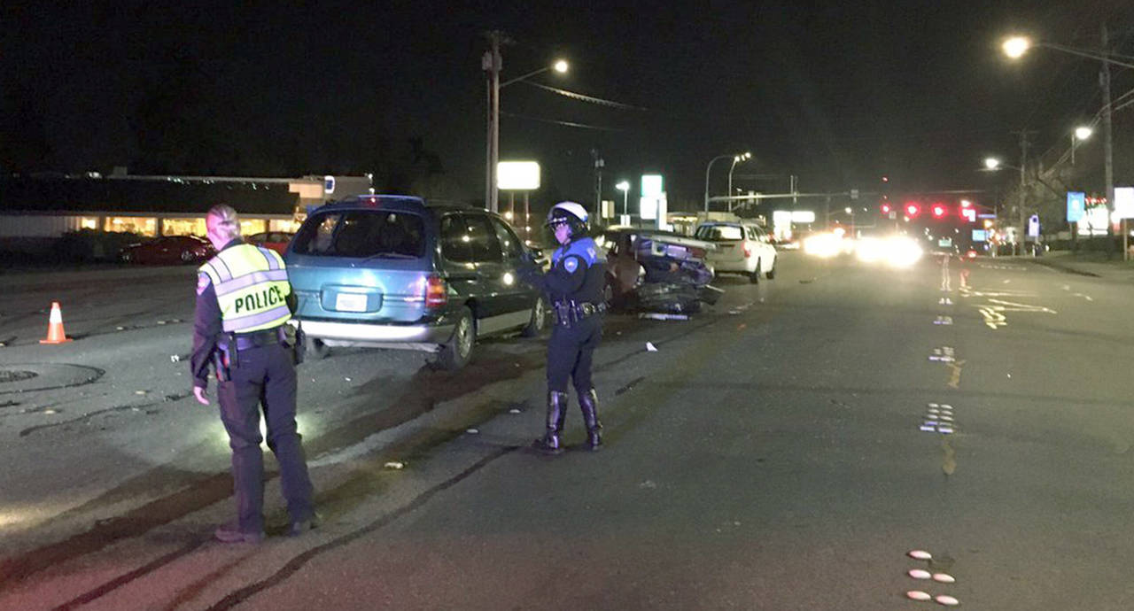 A man was arrested Wednesday after a hit-and-run crash in Edmonds on Monday. (Edmonds Police Department)