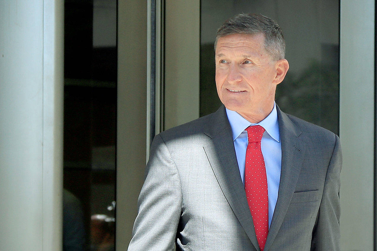 Former National Security Adviser Michael Flynn leaves the federal courthouse in Washington, D.C., on July 10. (AP Photo/Manuel Balce Ceneta)