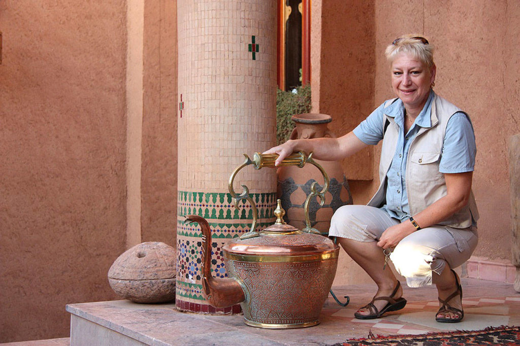Petra Rousu visits the oasis city of Tinehir in Morocco. (Don Rousu)
