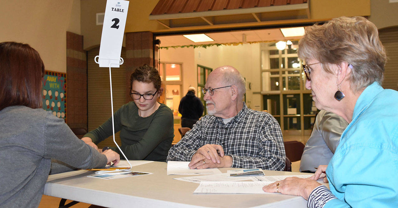 Residents attend one of several safety and security forums hosted by Arlington Public Schools. (Arlington Times)